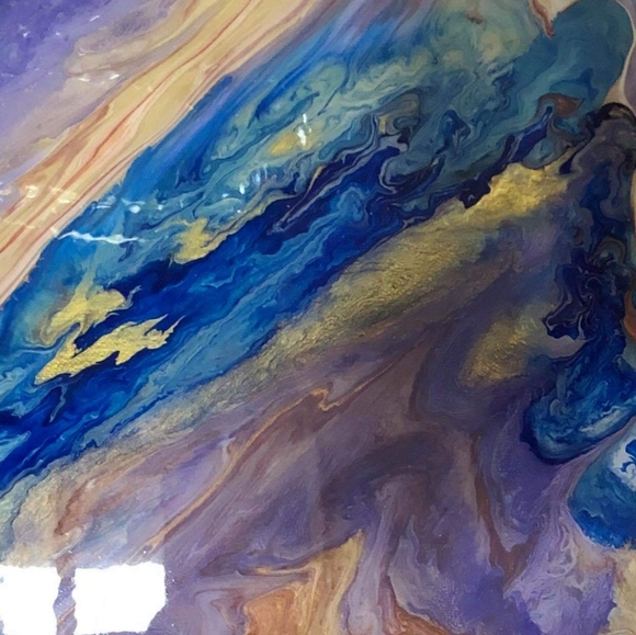 Painting done by pouring - Picture 2 of 2